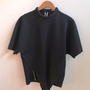 Les Chiffoniers asymmetric avant-garde black “sweatshirt”